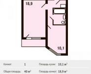 1-комнатная квартира площадью 40 кв.м, Катюшки ул. | цена 3 160 000 руб. | www.metrprice.ru