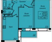 2-комнатная квартира площадью 56 кв.м, Просвещения ул. | цена 3 057 600 руб. | www.metrprice.ru