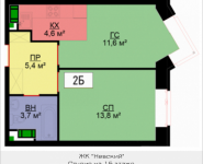 2-комнатная квартира площадью 39 кв.м, Адмирала Макарова, 10, корп.3 | цена 8 658 000 руб. | www.metrprice.ru