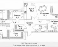 3-комнатная квартира площадью 157 кв.м, Пироговская Малая ул., 8 | цена 95 886 710 руб. | www.metrprice.ru