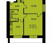2-комнатная квартира площадью 38 кв.м, Сколковское ш., 11 | цена 6 800 000 руб. | www.metrprice.ru