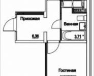 1-комнатная квартира площадью 39 кв.м, Муравская 2-я ул., 7 | цена 4 870 572 руб. | www.metrprice.ru