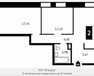 2-комнатная квартира площадью 69.7 кв.м, Клубная, 13 | цена 6 604 772 руб. | www.metrprice.ru