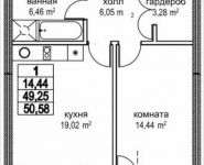 1-комнатная квартира площадью 50.6 кв.м, Автозаводская ул., 23к1 | цена 10 862 560 руб. | www.metrprice.ru