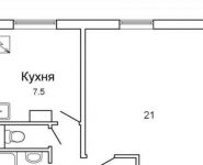 1-комнатная квартира площадью 39 кв.м, улица Декабристов, 32 | цена 6 750 000 руб. | www.metrprice.ru