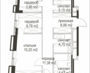 3-комнатная квартира площадью 132.87 кв.м, Усачёва, вл.12 | цена 77 563 925 руб. | www.metrprice.ru