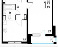 1-комнатная квартира площадью 39.4 кв.м в ЖК "Орехово-Борисово", улица Энергетиков, 6 | цена 6 698 000 руб. | www.metrprice.ru