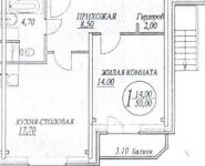 1-комнатная квартира площадью 50 кв.м, Сиреневый бул., 2 | цена 3 690 000 руб. | www.metrprice.ru