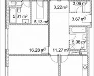 4-комнатная квартира площадью 123.89 кв.м, Лазоревый пр., 3 | цена 30 536 902 руб. | www.metrprice.ru