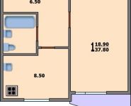 1-комнатная квартира площадью 10 кв.м, 15-й мкр (Зеленоград), К1539 | цена 5 400 000 руб. | www.metrprice.ru