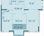 3-комнатная квартира площадью 81.6 кв.м, Парусная, 10 | цена 6 805 435 руб. | www.metrprice.ru