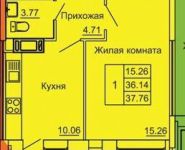 1-комнатная квартира площадью 38 кв.м, Серпуховская ул., 5 | цена 2 000 000 руб. | www.metrprice.ru