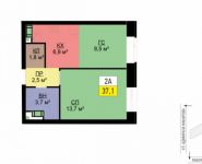 2-комнатная квартира площадью 37 кв.м, улица Адмирала Макарова, 6с4 | цена 8 131 400 руб. | www.metrprice.ru