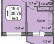 1-комнатная квартира площадью 38 кв.м, Чечерский пр., 126 | цена 4 591 569 руб. | www.metrprice.ru