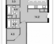 2-комнатная квартира площадью 85.3 кв.м, 3-я Хорошёвская улица, владение 7, корп.6 | цена 15 439 300 руб. | www.metrprice.ru