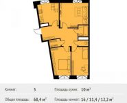 3-комнатная квартира площадью 0 кв.м, Фруктовая ул., 1 | цена 6 422 487 руб. | www.metrprice.ru