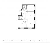 3-комнатная квартира площадью 78.4 кв.м, Саларьево д, Новая 2-я ул, 23с1 | цена 9 055 200 руб. | www.metrprice.ru
