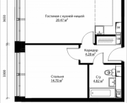 2-комнатная квартира площадью 44.28 кв.м, ул. Донецкая, 30, корп.1 | цена 6 081 549 руб. | www.metrprice.ru