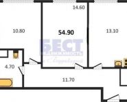 2-комнатная квартира площадью 55 кв.м, Багратионовский проезд, 1Б | цена 10 440 000 руб. | www.metrprice.ru