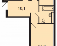 2-комнатная квартира площадью 56.4 кв.м, Северный Квартал, 1 | цена 3 835 200 руб. | www.metrprice.ru