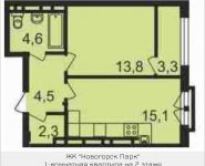 1-комнатная квартира площадью 43 кв.м, Ивановская, 3Д | цена 3 880 400 руб. | www.metrprice.ru