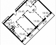 3-комнатная квартира площадью 110.4 кв.м, 1-й Нагатинский пр-д, корп.203 | цена 20 959 328 руб. | www.metrprice.ru