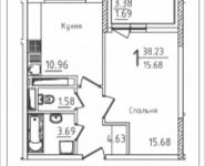 1-комнатная квартира площадью 38.2 кв.м, Михайлова ул., 31 | цена 5 481 005 руб. | www.metrprice.ru