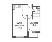 1-комнатная квартира площадью 55.2 кв.м, проезд Серебрякова, 11-13к1 | цена 8 625 331 руб. | www.metrprice.ru