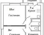 2-комнатная квартира площадью 38 кв.м, Загородное ш., 5К1 | цена 7 650 000 руб. | www.metrprice.ru