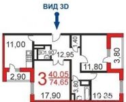 3-комнатная квартира площадью 75 кв.м, Маяковского ул., 28 | цена 6 950 000 руб. | www.metrprice.ru