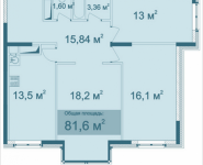 3-комнатная квартира площадью 81.6 кв.м, Парусная, 11 | цена 6 963 188 руб. | www.metrprice.ru