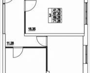 3-комнатная квартира площадью 71.26 кв.м, 2-я Муравская, корп.7 | цена 7 818 991 руб. | www.metrprice.ru