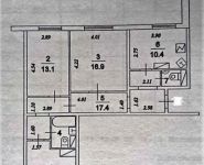 3-комнатная квартира площадью 76 кв.м, Юных Ленинцев ул., 51 | цена 11 500 000 руб. | www.metrprice.ru