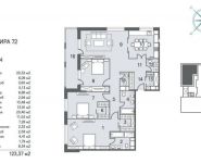 4-комнатная квартира площадью 126.12 кв.м,  | цена 79 157 957 руб. | www.metrprice.ru