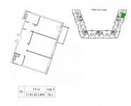 2-комнатная квартира площадью 70 кв.м, Шеногина ул., 1 | цена 24 815 400 руб. | www.metrprice.ru