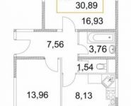 2-комнатная квартира площадью 56 кв.м, Советская ул. | цена 3 475 720 руб. | www.metrprice.ru