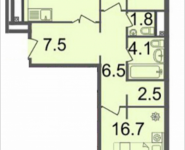 3-комнатная квартира площадью 87.2 кв.м, Серебрякова, 11-13, корп.3 | цена 13 071 280 руб. | www.metrprice.ru