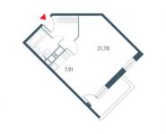 1-комнатная квартира площадью 40.3 кв.м, улица Дмитрия Ульянова, 6к1 | цена 9 867 769 руб. | www.metrprice.ru