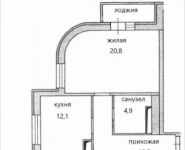 1-комнатная квартира площадью 48.3 кв.м, Ленина пл., 14 | цена 3 912 300 руб. | www.metrprice.ru