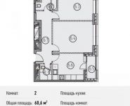 2-комнатная квартира площадью 60.6 кв.м, Ленинградский просп., 31 | цена 11 293 901 руб. | www.metrprice.ru