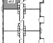 1-комнатная квартира площадью 47 кв.м, Рязанский переулок, д. 13 | цена 14 788 800 руб. | www.metrprice.ru