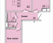 2-комнатная квартира площадью 65.5 кв.м, 2-я Институтская, 14 | цена 5 700 000 руб. | www.metrprice.ru