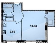 1-комнатная квартира площадью 37 кв.м, Кирова ул. | цена 2 312 480 руб. | www.metrprice.ru