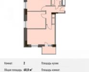 2-комнатная квартира площадью 68.8 кв.м, Береговой пр., ВЛ5 | цена 15 961 600 руб. | www.metrprice.ru