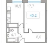 1-комнатная квартира площадью 40 кв.м в ЖК "Центр-2", Автозаводская ул. | цена 3 364 740 руб. | www.metrprice.ru