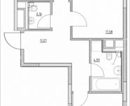 2-комнатная квартира площадью 62.62 кв.м, Лазоревый пр., 3 | цена 13 197 165 руб. | www.metrprice.ru