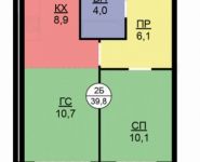 2-комнатная квартира площадью 39 кв.м,  | цена 4 612 820 руб. | www.metrprice.ru