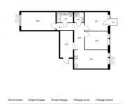 3-комнатная квартира площадью 92.2 кв.м, Боровское ш, 2Ак3 | цена 10 667 540 руб. | www.metrprice.ru