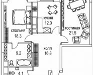 2-комнатная квартира площадью 83 кв.м, Авиационная, 77к2, корп.2 | цена 29 633 344 руб. | www.metrprice.ru