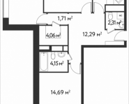 3-комнатная квартира площадью 83.57 кв.м, Фабрициуса | цена 14 886 825 руб. | www.metrprice.ru